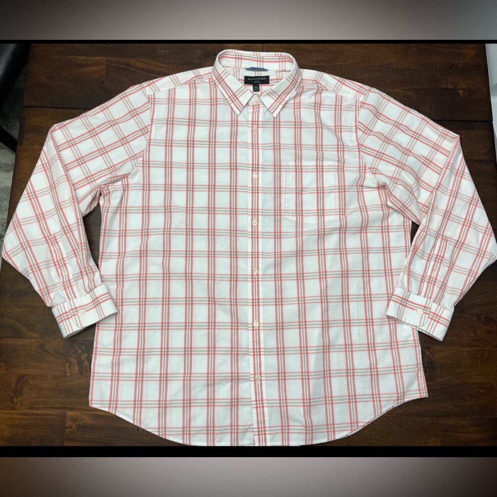Banana Republic Soft Wash Long Sleeve Button Up Shirt Men's Size XXL - Picture 2 of 5